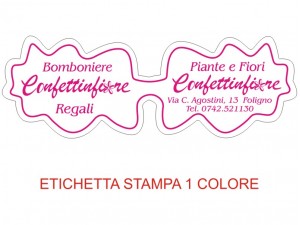 Etichette adesive per fioristi, fiorai e vivaisti (mm 67x23)  (cod.89G)